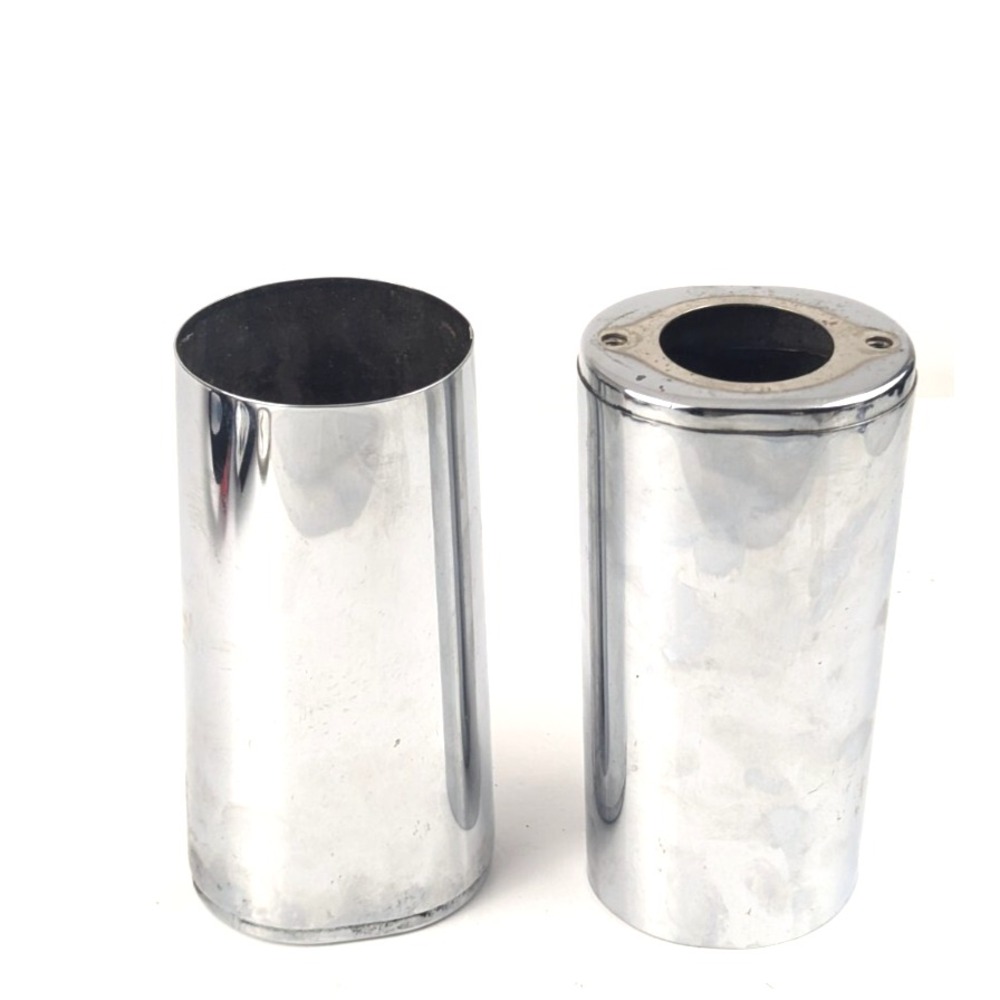 Harley Touring Upper Fork Slider Covers‎ 45963-97 Chrome OEM